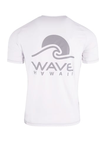 Wave Hawaii  T-Shirt Rash Guard Vest in Weiß
