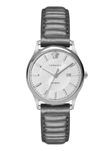 Versace Schweizer Uhr Aiakos Silberfarben in grau
