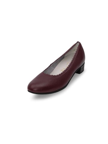 VITAFORM Hirschleder Pumps in aubergine