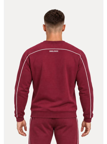 SMILODOX Sweatshirt Brenvaro in Bordeaux