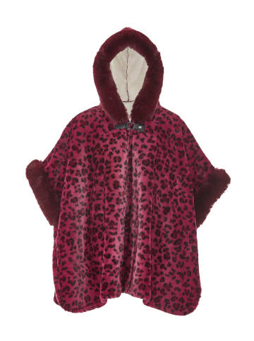 fraully Damen Poncho in Lila