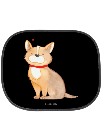 Mr. & Mrs. Panda Sonnenschutz Auto Hund Glück ohne Spruch in Schwarz