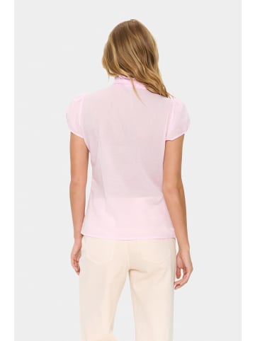 SAINT TROPEZ Langarm - Hemd TilliSZ Gerade Passform in Pink-a-boo