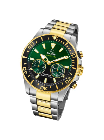 Jaguar Multifunktion-Armbanduhr Jaguar Connected silber, gold extra groß (ca. 45,7mm)
