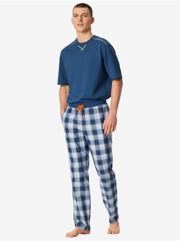 Schiesser Pyjamahose Mix Relax in pacific blue