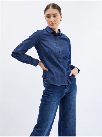 orsay Jeans Hemd in Dunkelblau