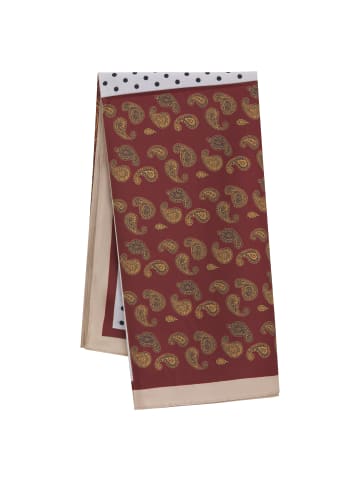 usha FESTIVAL Women Feminine Scarf in Navy Brown White