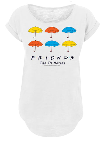 F4NT4STIC Long Cut T-Shirt FRIENDS Bunte Regenschirme in weiß