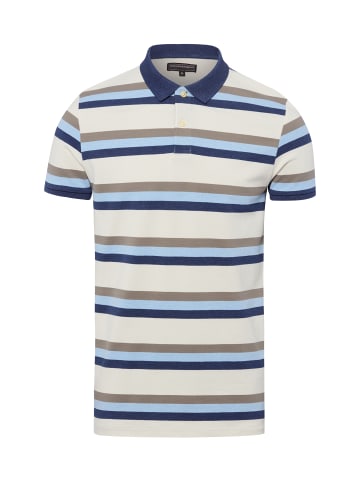 Finshley & Harding Poloshirt in indigo ecru - 0001