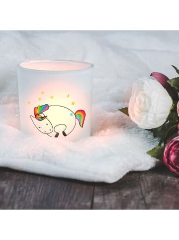 Mr. & Mrs. Panda Teelicht Einhorn Nacht ohne Spruch in Transparent