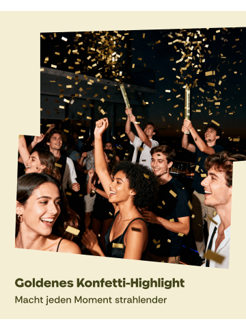 Partyjoker 10x Konfettikanonen Gold Hochzeit – Bio Papier FSC Abbaubar