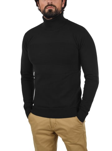 INDICODE Rollkragenpullover in schwarz