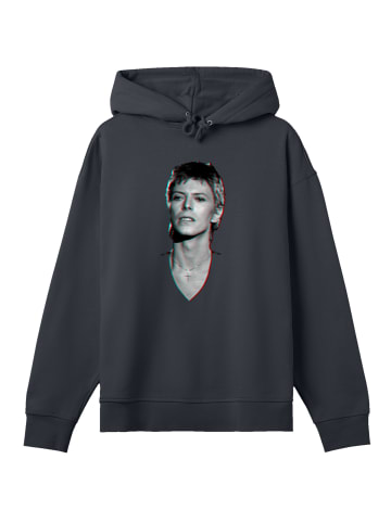 F4NT4STIC Hoodie TV Times Pop Star David Bowie Portrait 1977 in off black