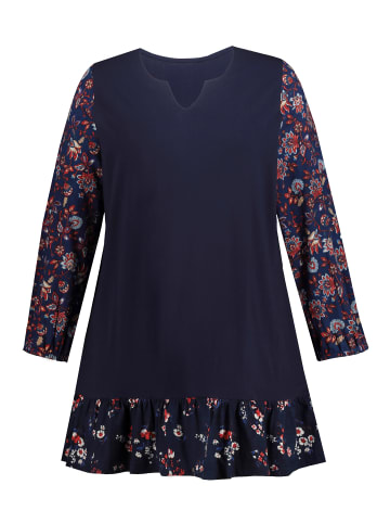 Ulla Popken Longshirt in navy multi