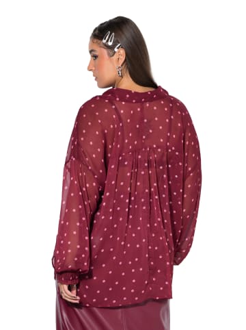 Studio Untold Hemdbluse in weinrot