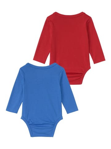 Kidsworld Langarmbody in blau/rot