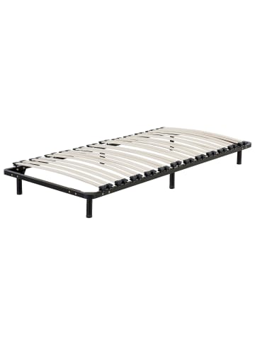Beliani Freistehender Lattenrost COMBOURG in Schwarz - (W) 90 x (H) 18 x (L) 200 cm