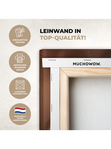 MuchoWow Leinwand bilder Goldenes Gesicht (BxH)