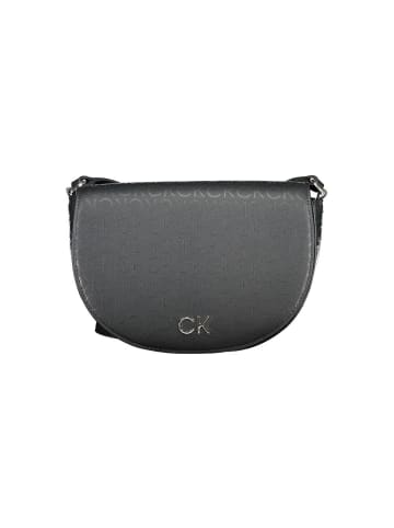 Calvin Klein Schwarze Polyurethan-Schultertasche