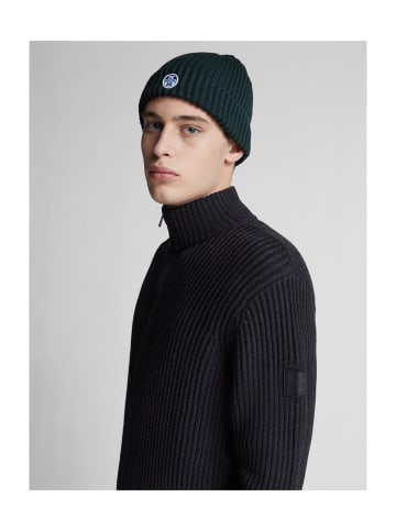 North Sails Jacke aus Baumwolle und Wolle in Grau