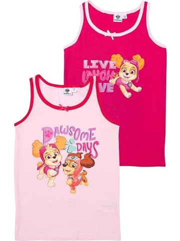 Paw Patrol 2er Pack Unterhemd Tank Top Unterwäsche 110/116 in Pink