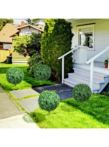 HOMCOM Künstlicher Buchsbaum-40L x 40B x 70H cm-Grün