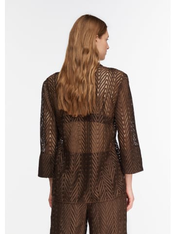 comma Bluse in 8943_dunkelbraun