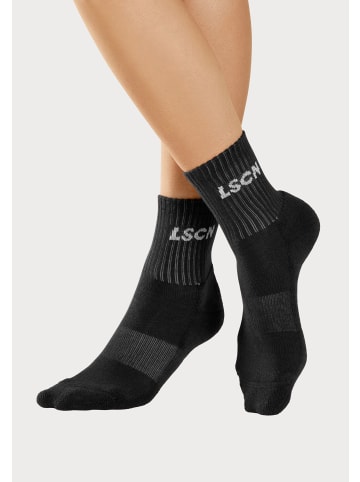 LSCN BY LASCANA Tennissocken in 1x schwarz, 1x orange