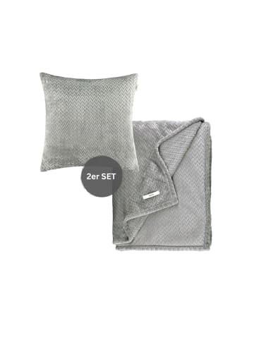 ESPRIT Wohndecke Set COMFY-2 in Grau