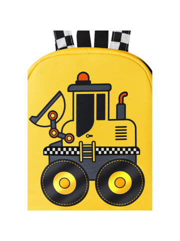 Denokids Rucksack Bulldozer in gelb