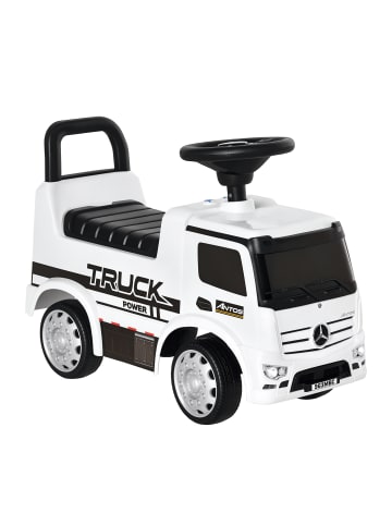 HOMCOM Bobbycar Weiß+Schwarz