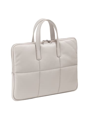 DuDu Togean Laptoptasche Leder 36 cm in pearl