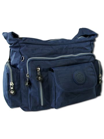 Bag Street Schultertasche Nylon blau ca. 30cm