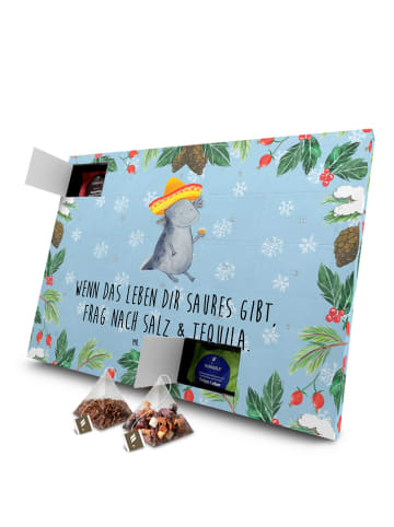 Mr. & Mrs. Panda Adventskalender Axolotl Tequila mit Spruch in Eisblau