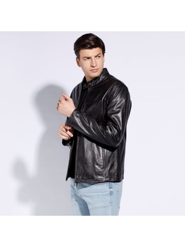 Wittchen Stylish leather jacket, man in Black