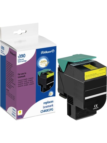 Pelikan Toner-Kartusche kompatibel mit Lexmark C544X1YG yellow Typ 1390Y
