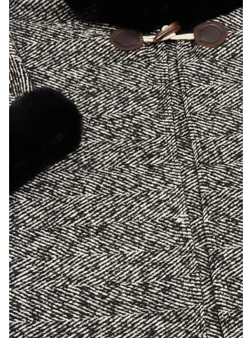 Usha Women Poncho in Schwarz