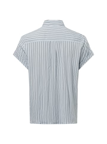 SAMSOE & SAMSOE Bluse Majan in hellblau marine - 0004