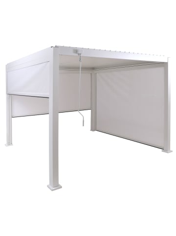 MCW Pergola P65 mit 3x Seitenwand, Weiß