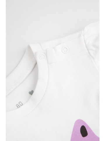 MOKIDA T-Shirt mit kurzen Ärmeln in weiß