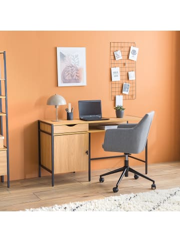 home24 Schreibtisch MICA in Eiche Dekor