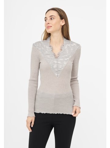 TOOCHE Langarmshirt "Moonlit Elegance" in grau