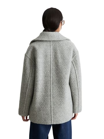 Marc O'Polo DENIM Bouclé-Kurzmantel regular in Stone Melange