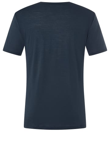 super.natural Merino T-Shirt in blau