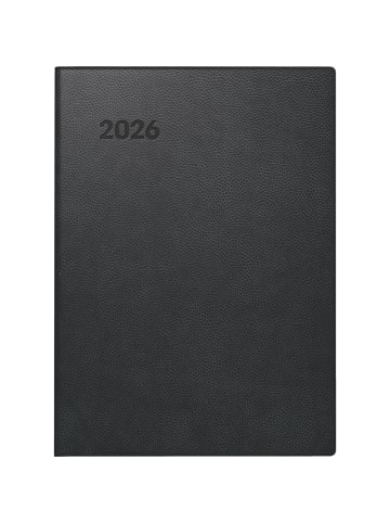 BRUNNEN Taschenkalender 731 10x14cm 1 Woche/2 Seiten Kunststoff schwarz 2026