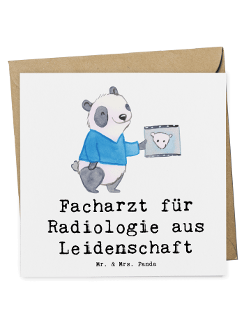 Mr. & Mrs. Panda Deluxe Karte Facharzt für Radiologie Leidenscha... in Weiß
