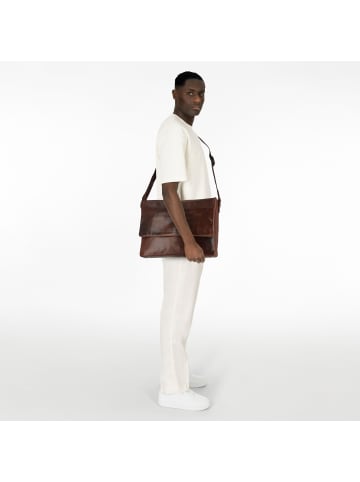 Greenburry Newport Messenger Leder 35 cm coffee