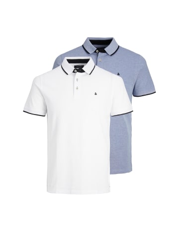 Jack & Jones Poloshirts 2er Pack in blau-multi-Cobalt-White
