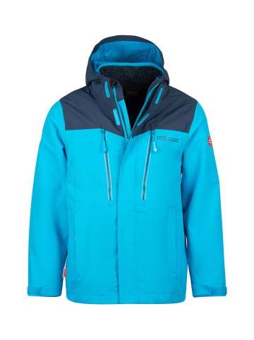 Trollkids 3-in-1-Funktionsjacke "Preikestolen" in Vivid-Blau/Nachtblau