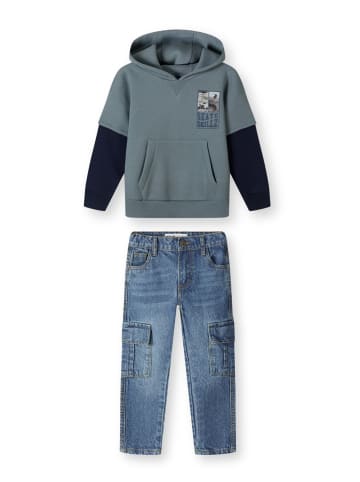 Minoti 2er-Set: Top & Hose SET10005B in Blau